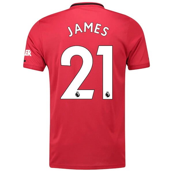 Maillot Football Manchester United NO.21 James Domicile 2019-20 Rouge